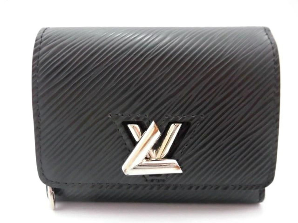 LOUIS VUITTON Portefeuille Twist Compact Epi Noir Black